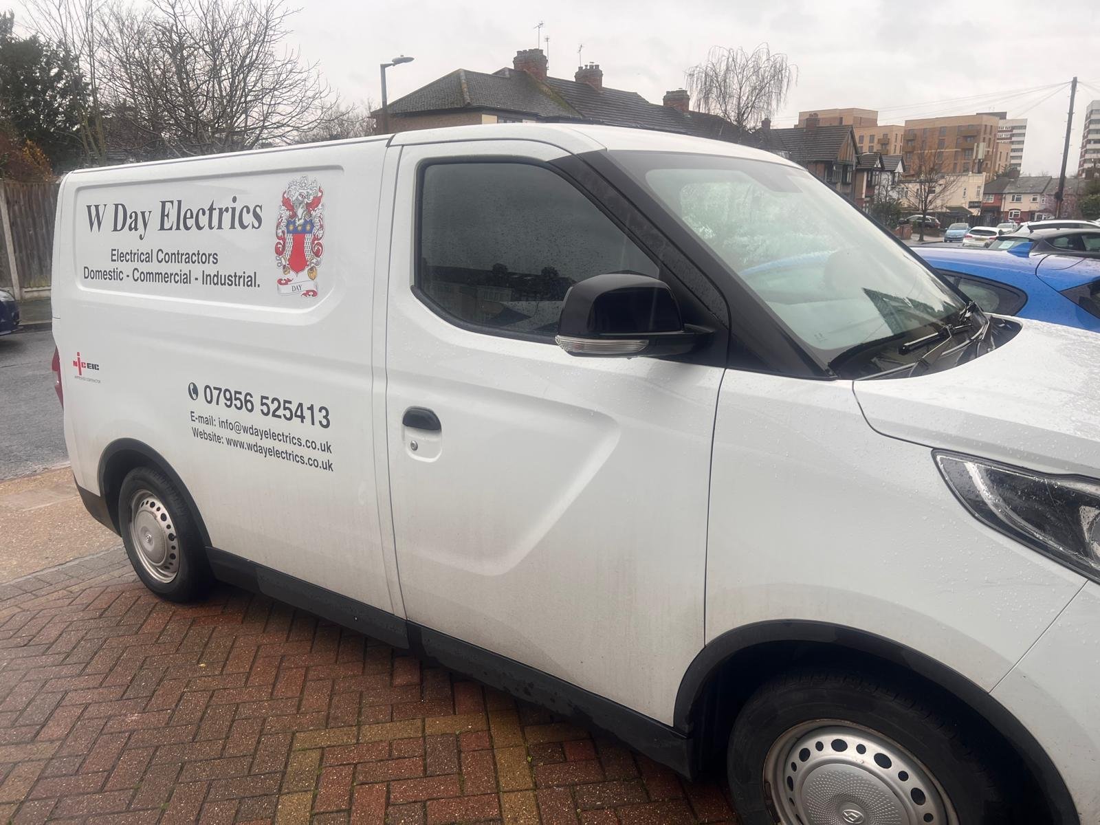 W Day Electrics branded van